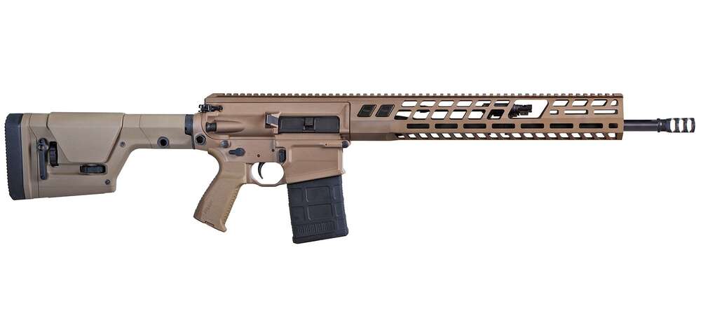 Rifles Long Guns Sig Sauer SIG716 Patrol Gen. 2 6.5Creedmoor SIG716G2 DMR 6.5CR 18" FDE   # • R716G2-H18B-65-DMR-FDE • Model: SIG716 Patrol Gen. 2